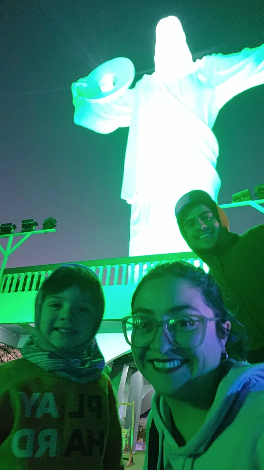 Diego Leiva con su familia